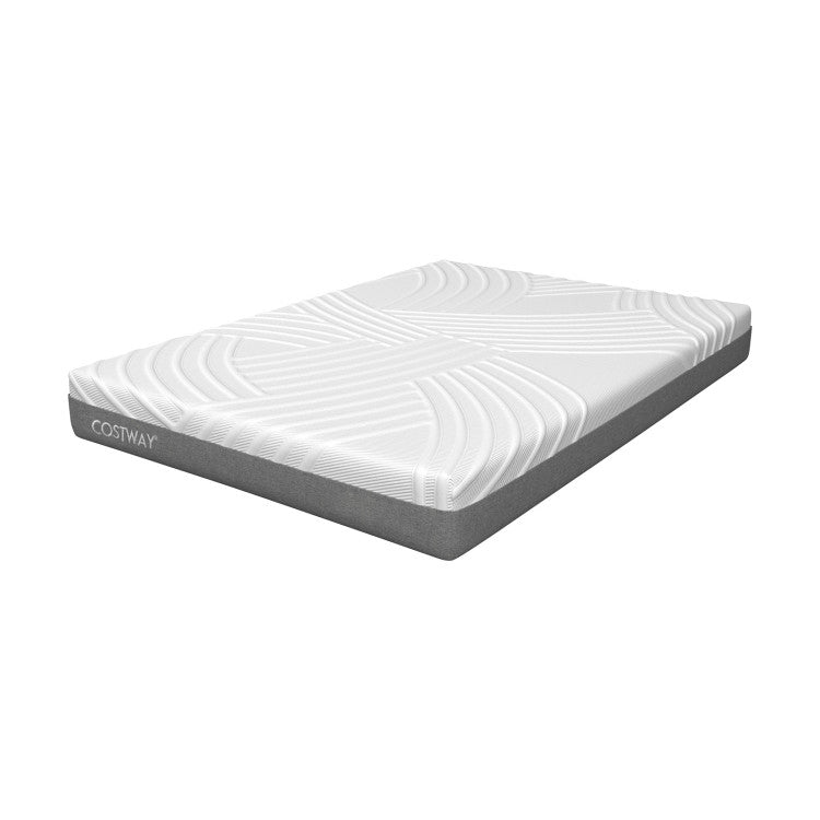 Queen Size 8 Inch Mattress Gel Infused Memory Foam Medium Firm Bamboo 