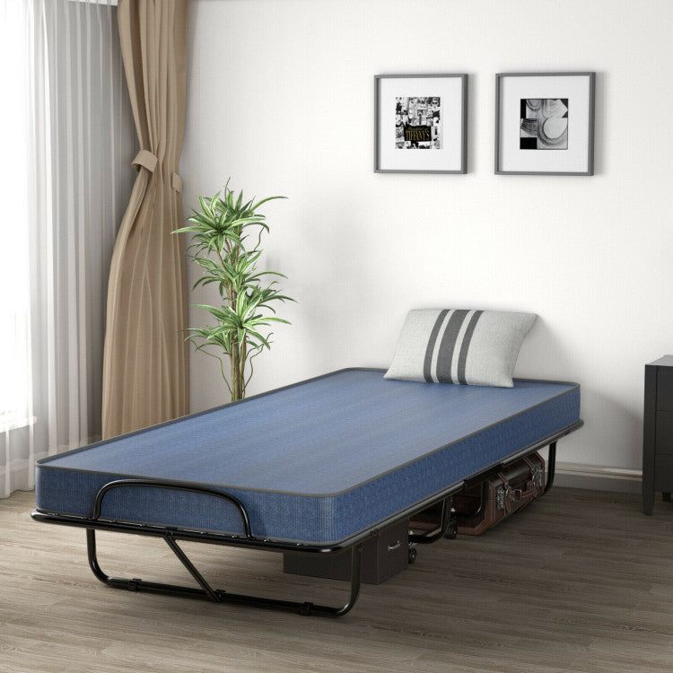 Adult Rollaway Bed with Heavy-Duty Steel Frame and 5